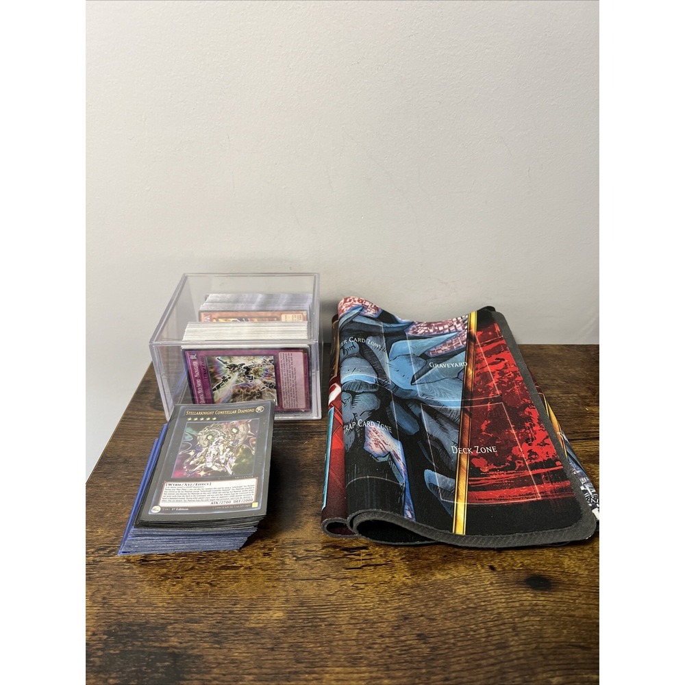 VTG Lot of Yu-Gi-Oh Cards: 1st Edition, Limited Edition, Holo Cards + 2 MATS